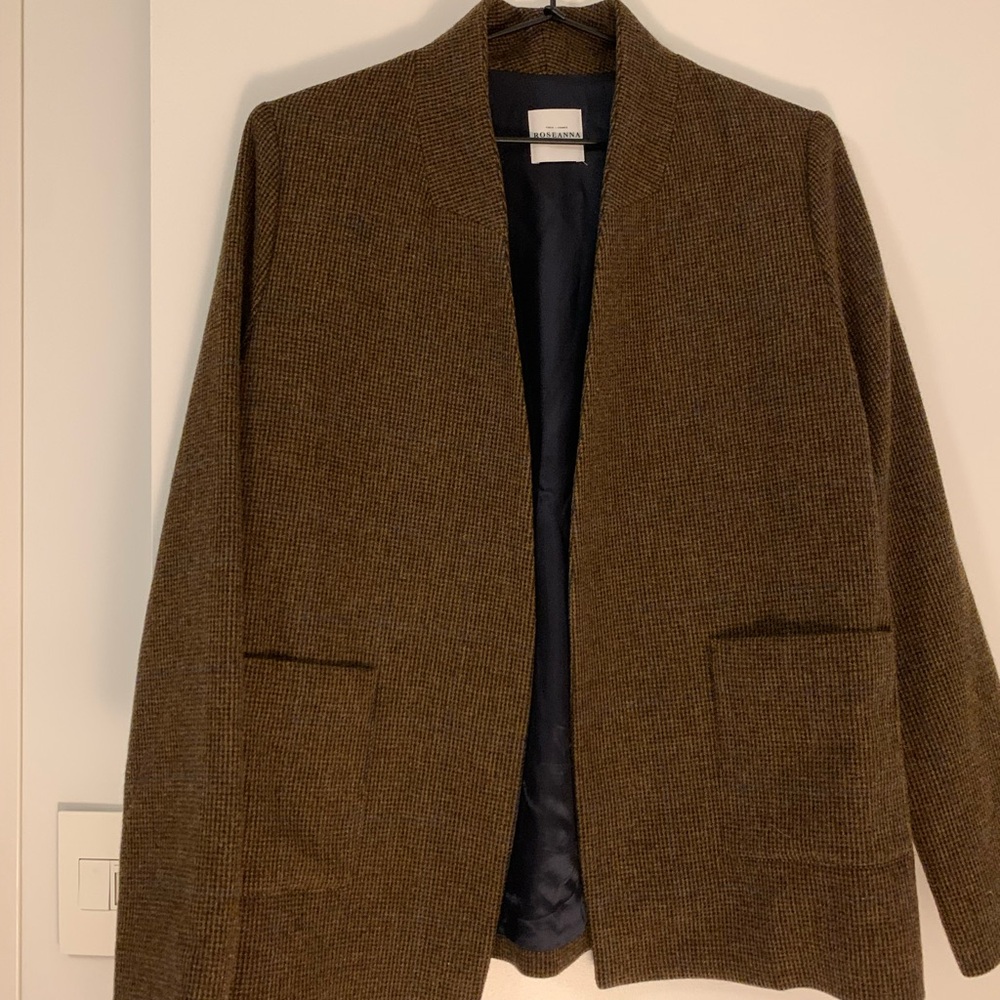 Roseanna Brown Lightweight Wool Brown Tweed Blazer Jacket from Paris sz 38 EU